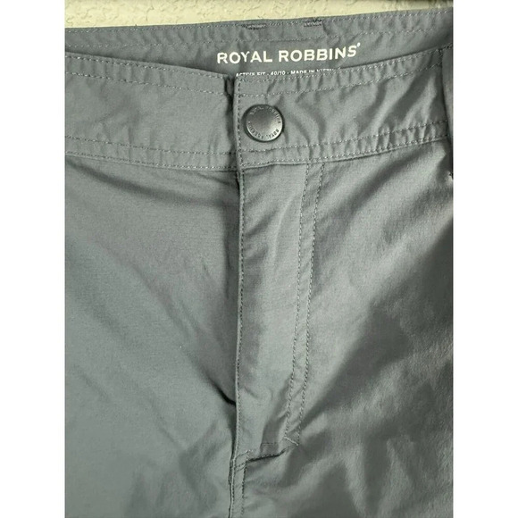 Royal Robbins Men's Shorts Size 40 Gray Active Fit Outdoor Hiking Pockets Nylon - Picture 3 of 13